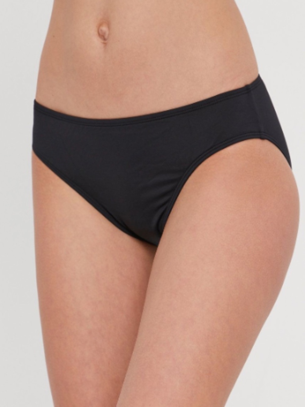 Lauren Ralph Lauren Beach Club Hipster Bikini Bottoms Swim Black Size 4 8804